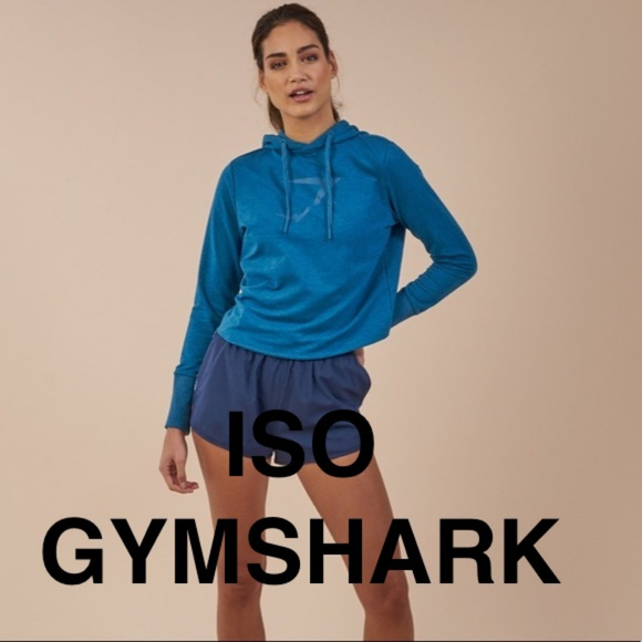 Gymshark Sweaters - ISO Gymshark cross back cropped hoodie Turquoise